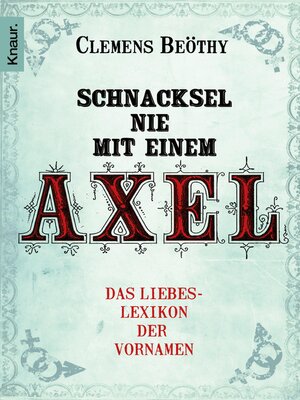 cover image of Schnacksel nie mit einem Axel